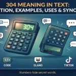 304 meaning in text infographic: definition, examples, uses and synonyms