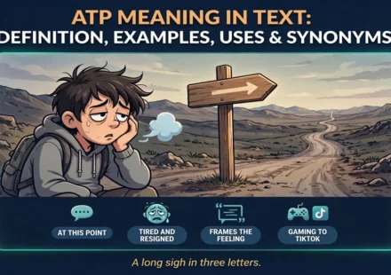 ATP meaning in text infographic: definition, examples, uses and synonyms