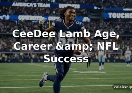 CeeDee Lamb Age, Career, and NFL Success