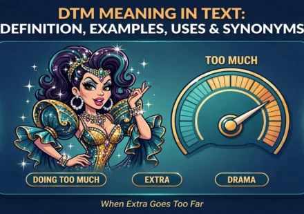 DTM meaning in text infographic: definition, examples, uses and synonyms