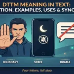 DTTM meaning in text infographic: definition, examples, uses and synonyms