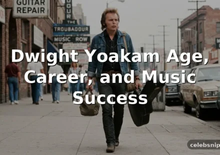 Dwight Yoakam Age, Career, and Music Success