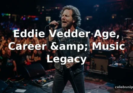 Eddie Vedder Age, Career, and Music Legacy