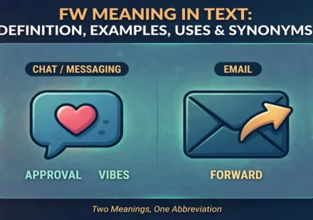 FW meaning in text infographic: definition, examples, uses and synonyms