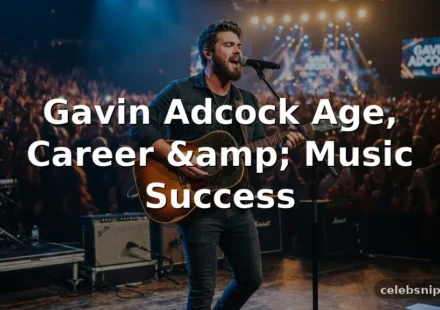 Gavin Adcock Age, Career, and Music Success