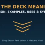 Hit the deck meaning infographic showing definition, examples, uses and synonyms