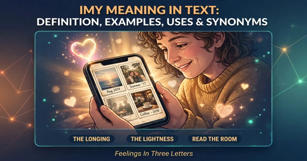 IMY meaning in text infographic: definition, examples, uses and synonyms