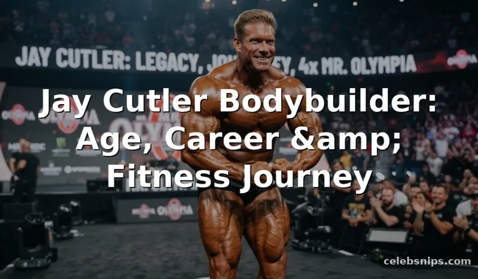 Jay Cutler Bodybuilder Age, Career, and Fitness Journey