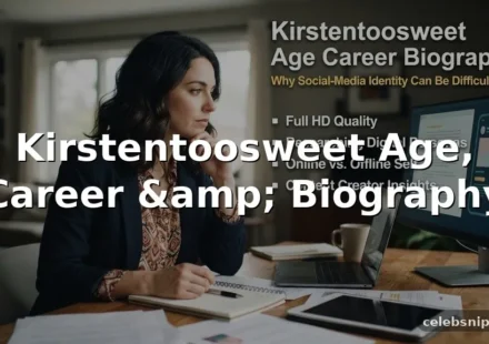 Kirstentoosweet Age, Career, and Biography