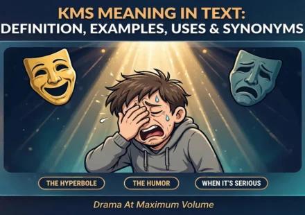 KMS meaning in text infographic: definition, examples, uses and synonyms