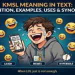 KMSL meaning in text infographic: definition, examples, uses and synonyms