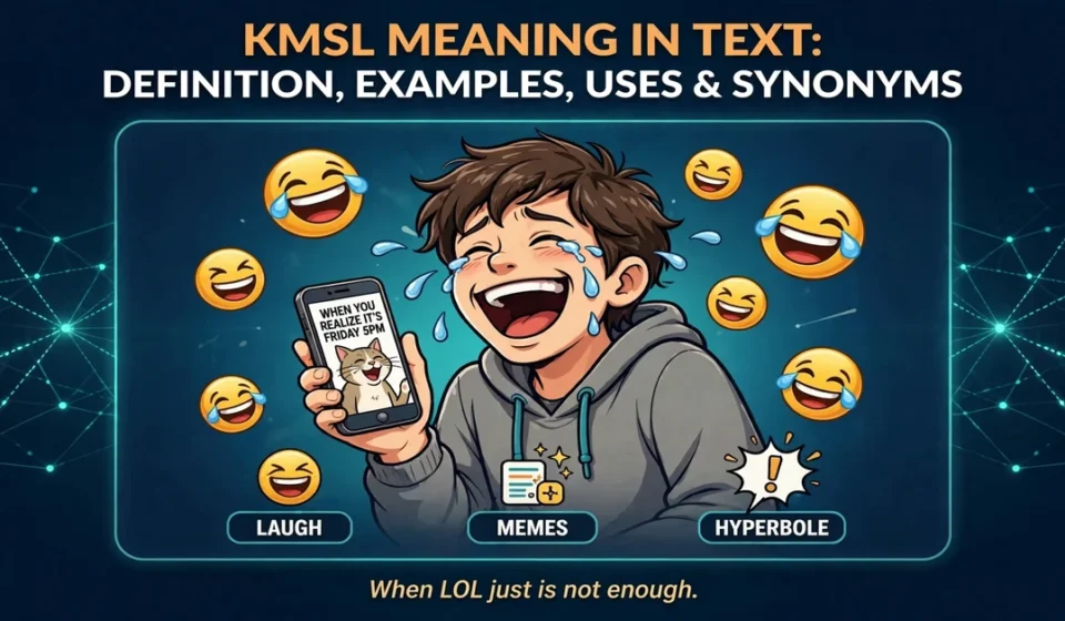 KMSL meaning in text infographic: definition, examples, uses and synonyms