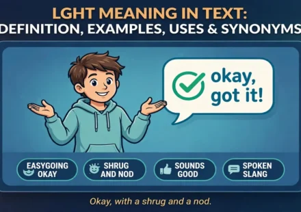 LGHT meaning in text infographic: definition, examples, uses and synonyms