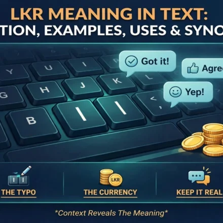 LKR meaning in text infographic: definition, examples, uses and synonyms