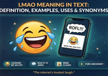 LMAO meaning in text infographic: definition, examples, uses and synonyms