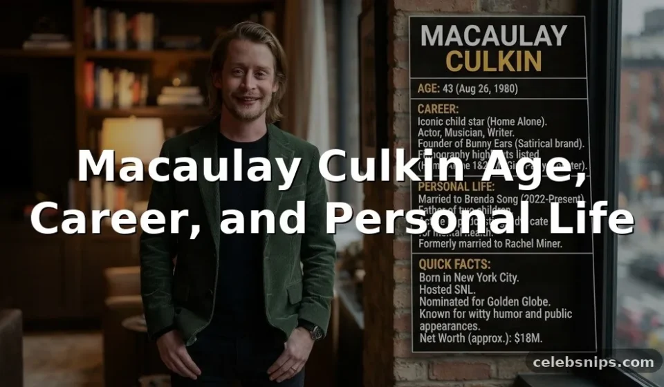 Macaulay Culkin Age, Career, and Personal Life