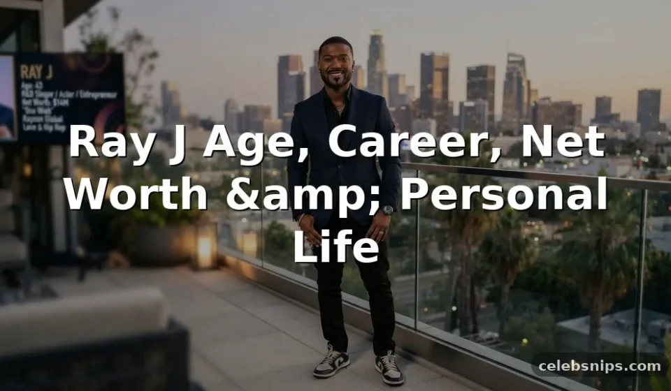 Ray J Age, Career, Net Worth, and Personal Life