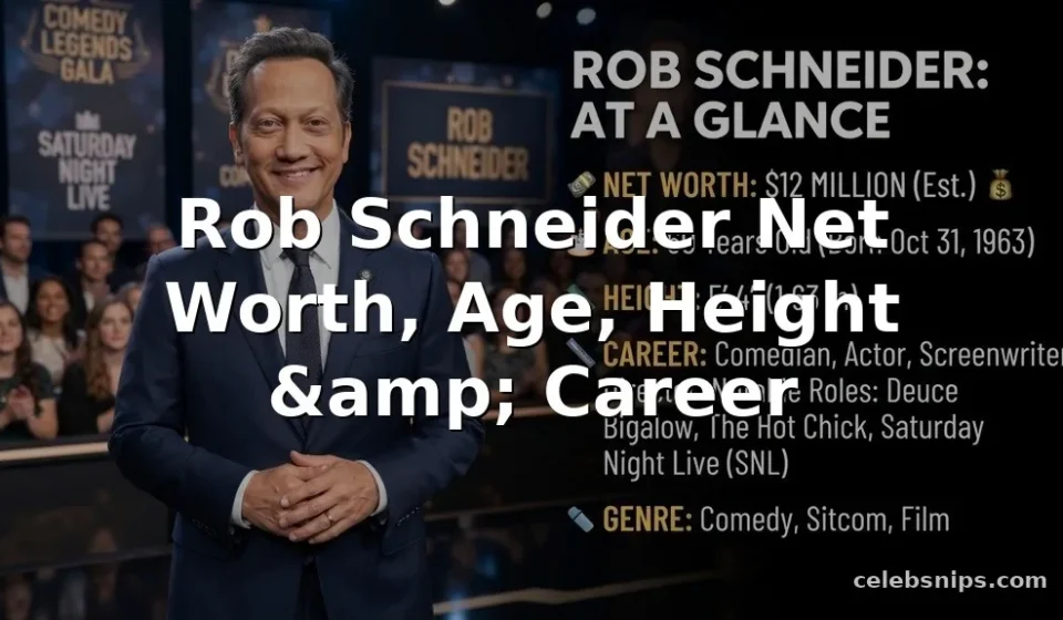 Rob Schneider Net Worth, Age, Height, and Career
