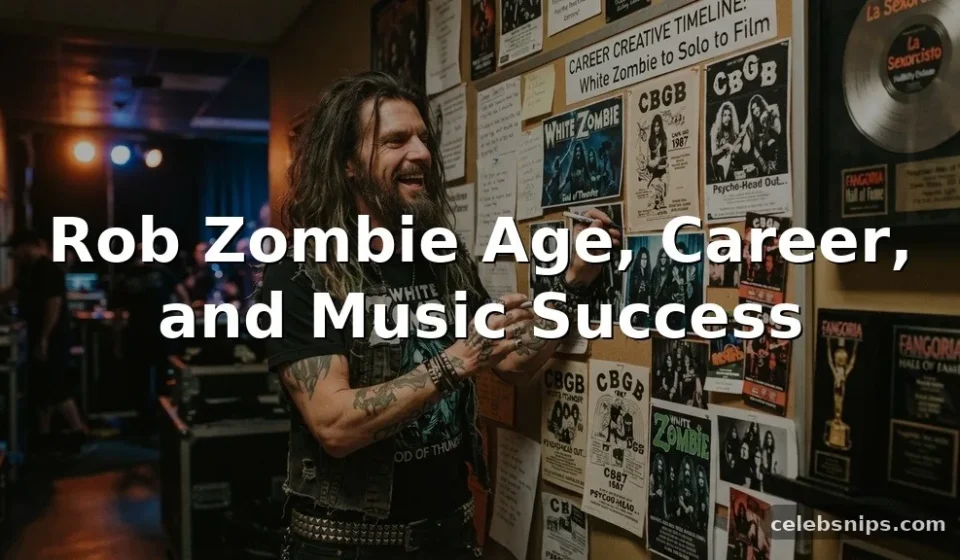 Rob Zombie Age, Career, and Music Success