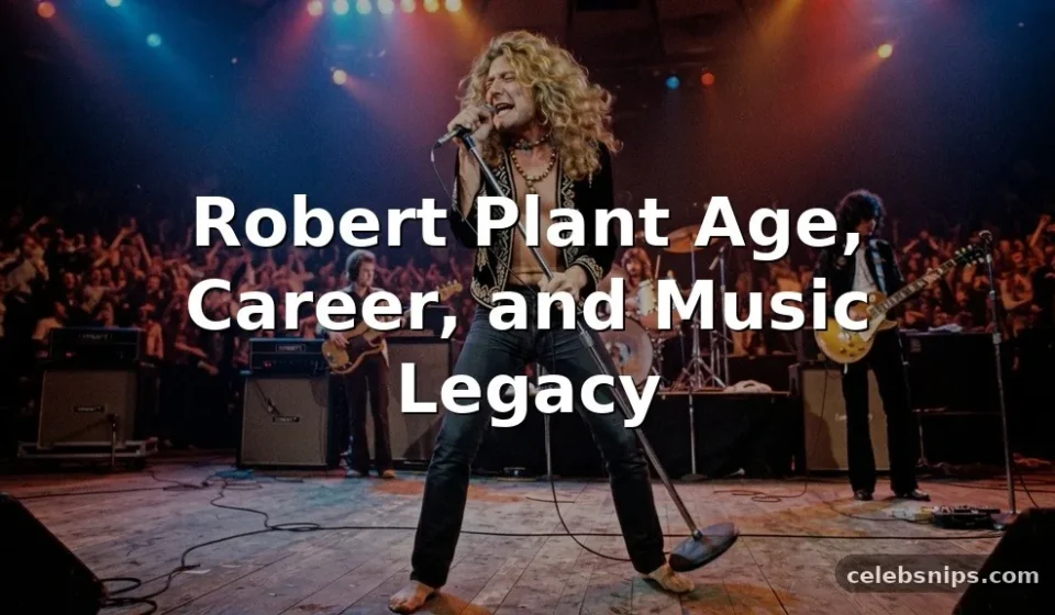 Robert Plant Age, Career, and Music Legacy
