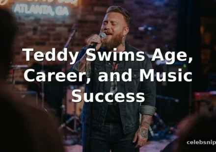 Teddy Swims Age, Career, and Music Success