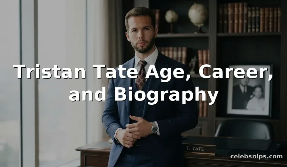 Tristan Tate Age, Career, and Biography